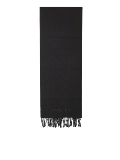 SAINT LAURENT SCARF IN CASHMERE JACQUARD