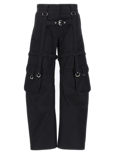 Off-white Cargo Pocket Harness Over Pants In Black