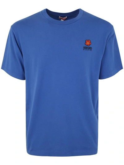 Kenzo Boke Flower Crest  T-shirt In Blue