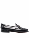 Sebago Horsebit-detail Leather Loafers In Black