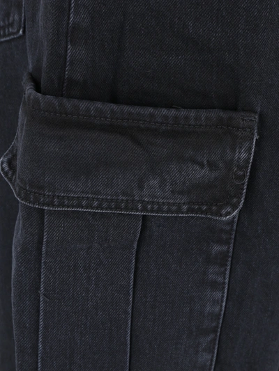 3x1 Wide-leg Cargo Pants In Black Atlantic