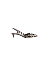 Valentino Logo Plaque Slingback Pumps