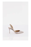Aquazzura Woman Pumps Light Brown Size 7.5 Textile Fibers