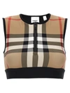 Burberry Check Jersey Crop Top
