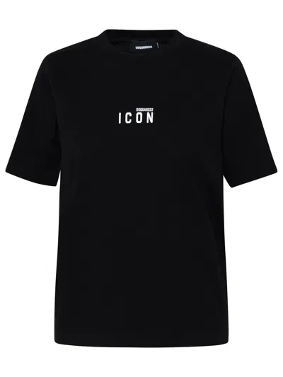 Dsquared2 Black Cotton T-shirt