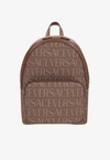 VERSACE ALL-OVER LOGO BACKPACK