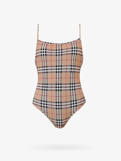 BURBERRY BURBERRY WOMAN SWIM SUIT WOMAN BEIGE SWIMWEAR