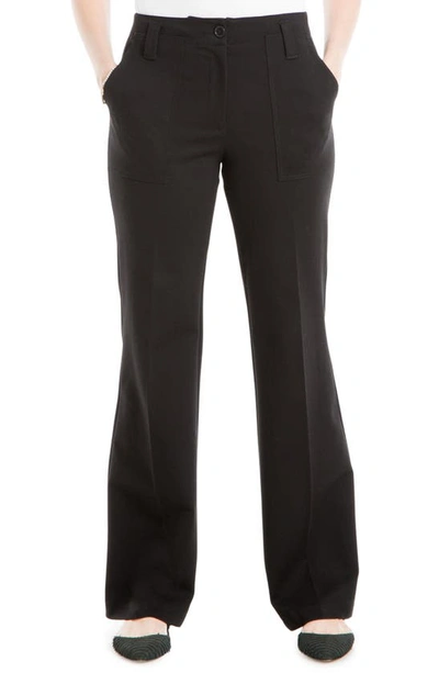 MAX STUDIO MAX STUDIO PONTE HIGH WAIST WIDE LEG PANTS
