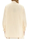 Aspesi Oversize Lightweight Collared Button-down Shirt In Ivory