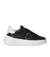 Philippe Model Temple Veau Laced Sneakers In Black