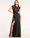 Ramy Brook Joanna Cowl Back Maxi Dress In Black