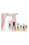 CLINIQUE GREAT SKIN EVERYWHERE SKIN CARE SET: FOR COMBINATION OILY SKIN (LIMITED EDITION) $110 VALUE