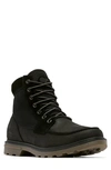 Sorel Carson Moc Waterproof Boot In Black/ Gum