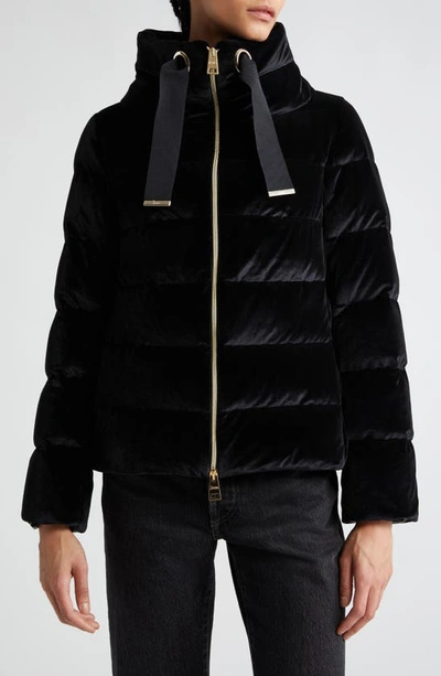 Herno Feather-down Puffer Jacket In Black