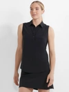Nic + Zoe Nz Active Tech Stretch Collar Tank In Black