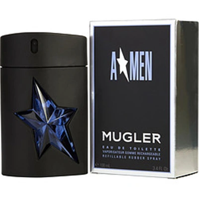 Mugler 265006 Angel Eau De Toilette Spray - Rubber Bottle Refillable - 3.4 oz