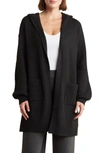 BY DESIGN BY DESIGN HELEN CABLE KNIT POCKET HOODED LONG CARDIGAN