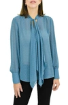 DR2 BY DANIEL RAINN DR2 BY DANIEL RAINN TIE NECK BLOUSE