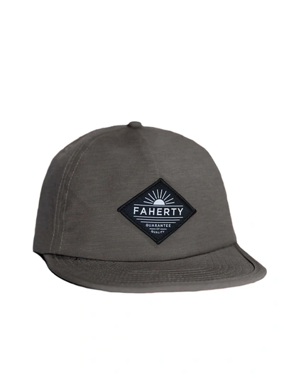 Faherty All Day Front Seam Hat In Charcoal