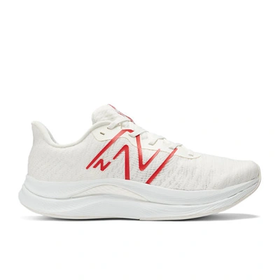 New Balance Men's Fuelcell Propel V4 In White/red