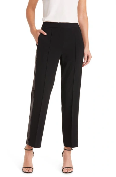 Kobi Halperin Bonnie High-rise Sequin-embellished Trousers In Black