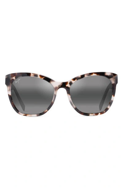 Maui Jim Alulu 56mm Polarizedplus2® Sunglasses In White Tokyo Tortoise