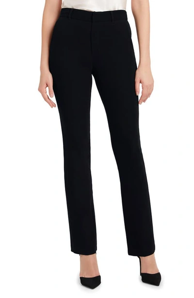 Cinq À Sept Kerry Slim Straight-leg Crepe Trousers In Black