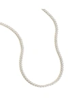 Madewell Tennis Necklace In Polished Silver