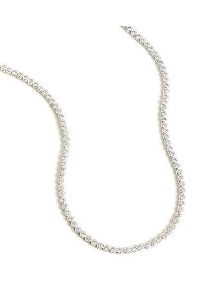 Madewell Tennis Necklace In Polished Silver