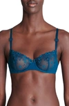 Simone Perele 'delice' Underwire Demi Bra In Prestige Blue