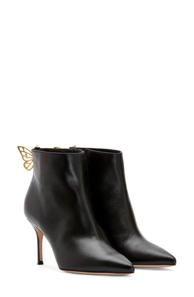 Sophia Webster Mariposa Butterfly-detailed Ankle Boots In Black Leather