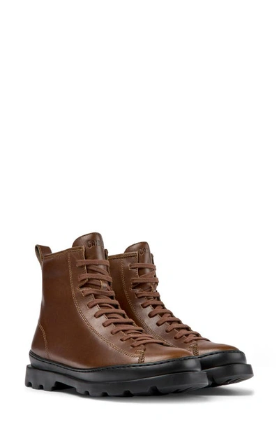 Camper Brutus Lace-up Boots In Medium_brown
