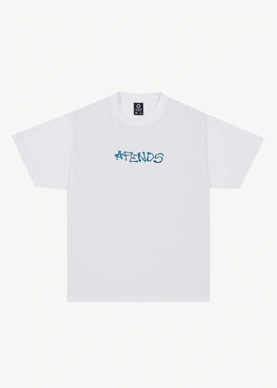 Afends Boxy Logo T-shirt In White