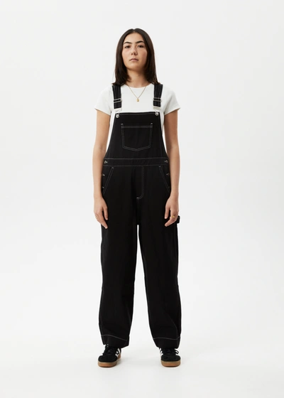 Afends Baggy Overalls In Black