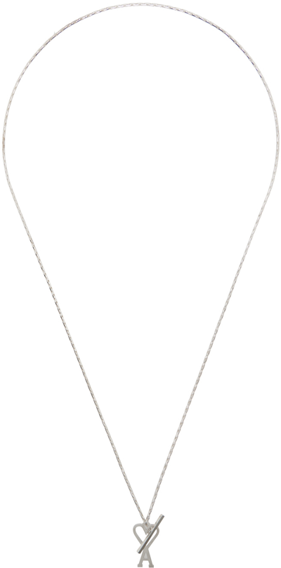 Ami Alexandre Mattiussi Adc Necklace In Silver/900