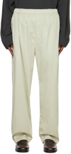 LEMAIRE GREEN RELAXED TROUSERS