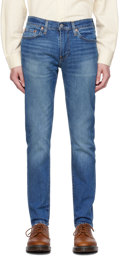 Levi's Indigo 512 Slim Taper Jeans In Falcon Blues Adv