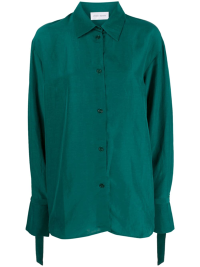 Christian Wijnants Taikat Button-up Shirt In Green