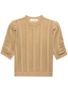 FRAME POINTELLE CASHMERE KNITTED TOP