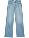 Frame Wide-leg Jeans 1978 Light Blue Denim In Blue