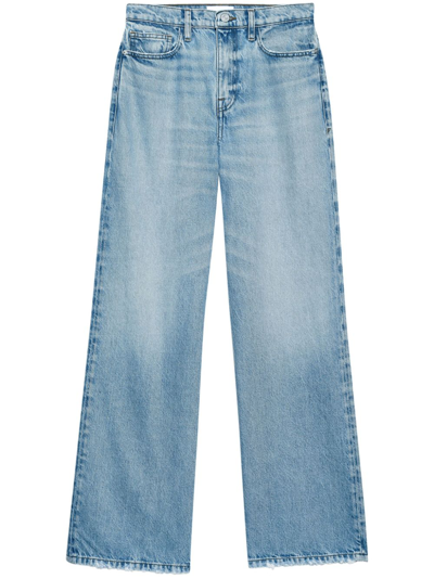 Frame Le Jane Wide-leg Jeans In Light Blue