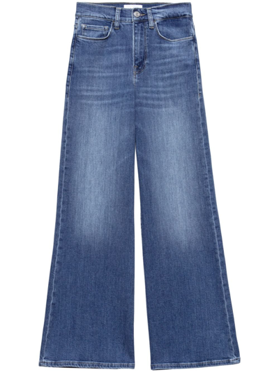 Frame Le Slim Palazzo Jeans In Blue