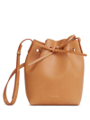 Mansur Gavriel Mini Vegetable-tanned Leather Bucket Bag In Orange