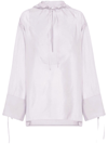 Ferragamo Woman Hooded Tunic In White