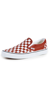 Vans Ua Classic Slip-on Woman Sneakers Red Size 4.5 Textile Fibers