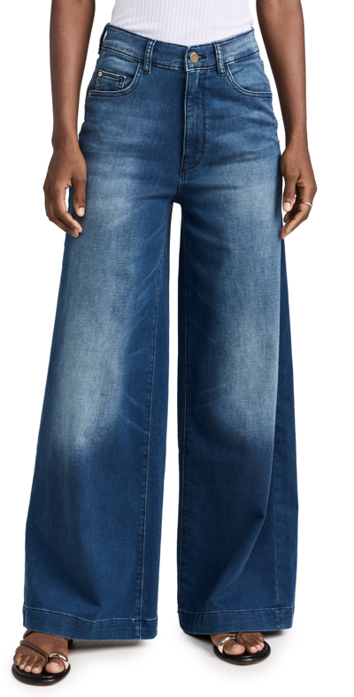 Dl1961 Hepburn Wide Leg Jeans In Orlena