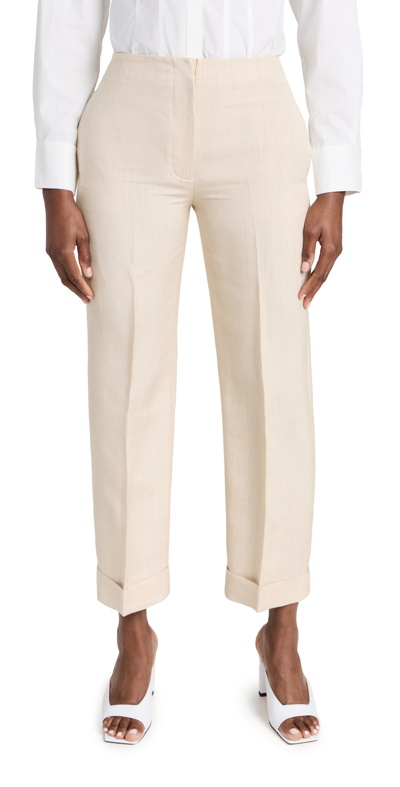Interior The Owens Suit Trousers In Wheat