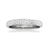Ross-simons 18kt White Gold Quilted Textured Ring In Silver