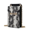 MKF COLLECTION BY MIA K YAEL SNAKE EMBOSSED VEGAN LEATHER PHONE CROSSBODY