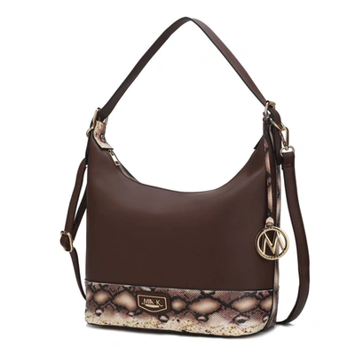 Mkf Collection By Mia K Diana Shoulder Handbag For Wome's In Brown